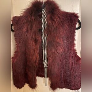 Elizabeth and James Fur Vest
